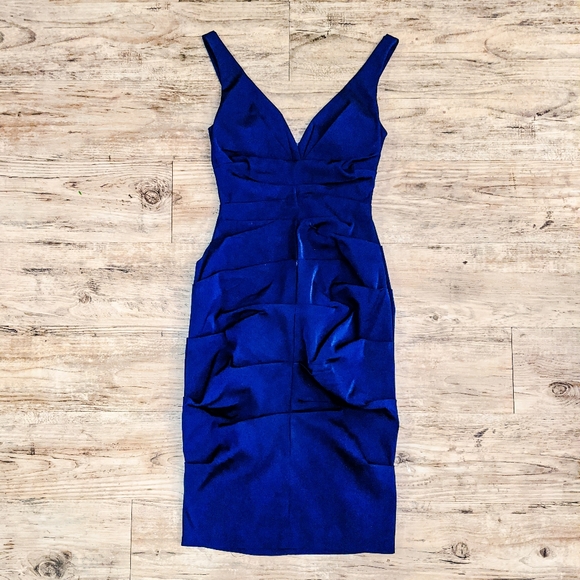 CACHE Cocktail Dress in Royal Blue - Picture 3 of 6